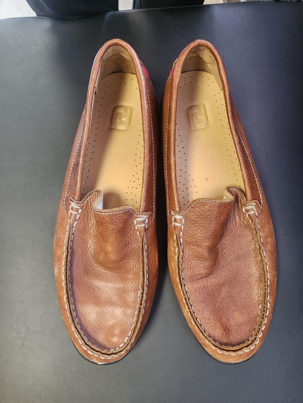 FootJoy Brown Leather Driving Loafers